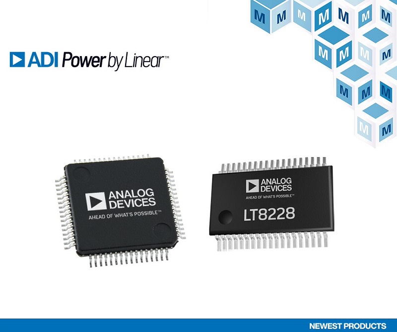 ADI LT8228 & LTC7871 buck/boost controllers, now at Mouser